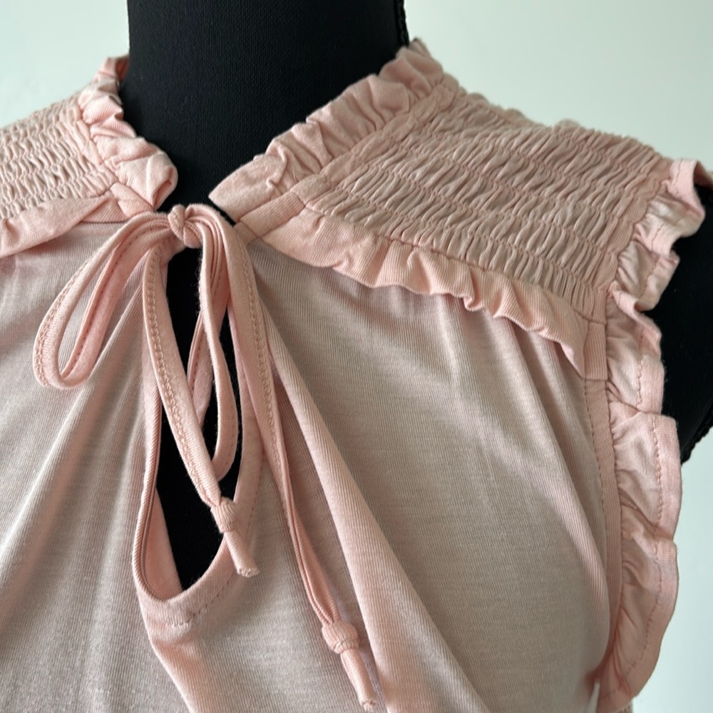 Spense Light Pink Ruffled Blouse - Picture 3 of 4